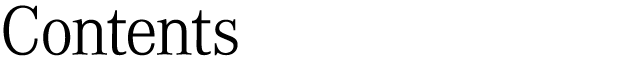 Contents